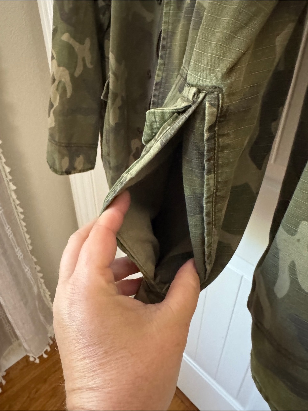 Billabong Camo M-65 Military Field Jacket XL Utility Cargo Oversized Streetwear - Picture 13 of 16